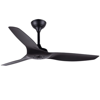 ABS Blade American سقف پنکهs اتاق نشیمن سیاه 52 اینچ فن سقف