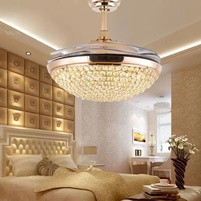 42 اینچ ال ای دی 36W رنگ قابل تغییر فنر سقف مدرن DC موتور با نور