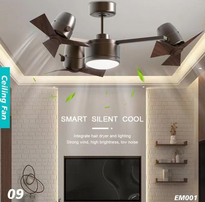 20W 42 اینچ فن های سقف خاموش برای اتاق خواب فن سقف Eco Silent DC